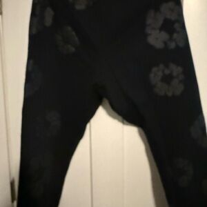 Denim tears Black Floral sweatpants